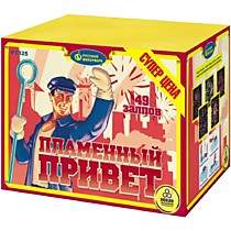 Фейерверк салют Р7325 «ПЛАМЕННЫЙ ПРИВЕТ» (0,8" х 49)
